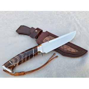 ЗУБ ТИГРА  ексклюзивний ніж ручної роботи майстра студії ALEKSANDR KASINEC, сталь N690™ 60-61 HRC. Photo 2